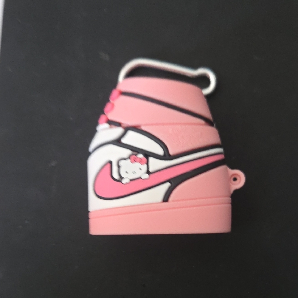 Pink and White High-Top Sneakers Charm
